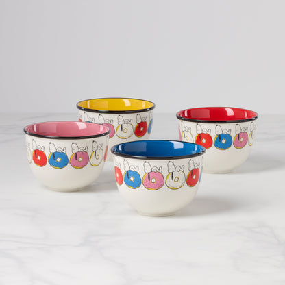 Chef Snoopy Dessert Bowls, Set of 4