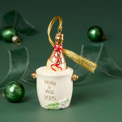 Personalized Champagne Bucket Ornament