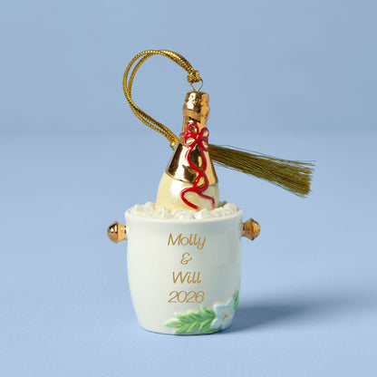Personalized Champagne Bucket Ornament