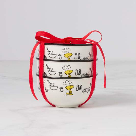 Chef Snoopy Mini Bowls, Set of 3