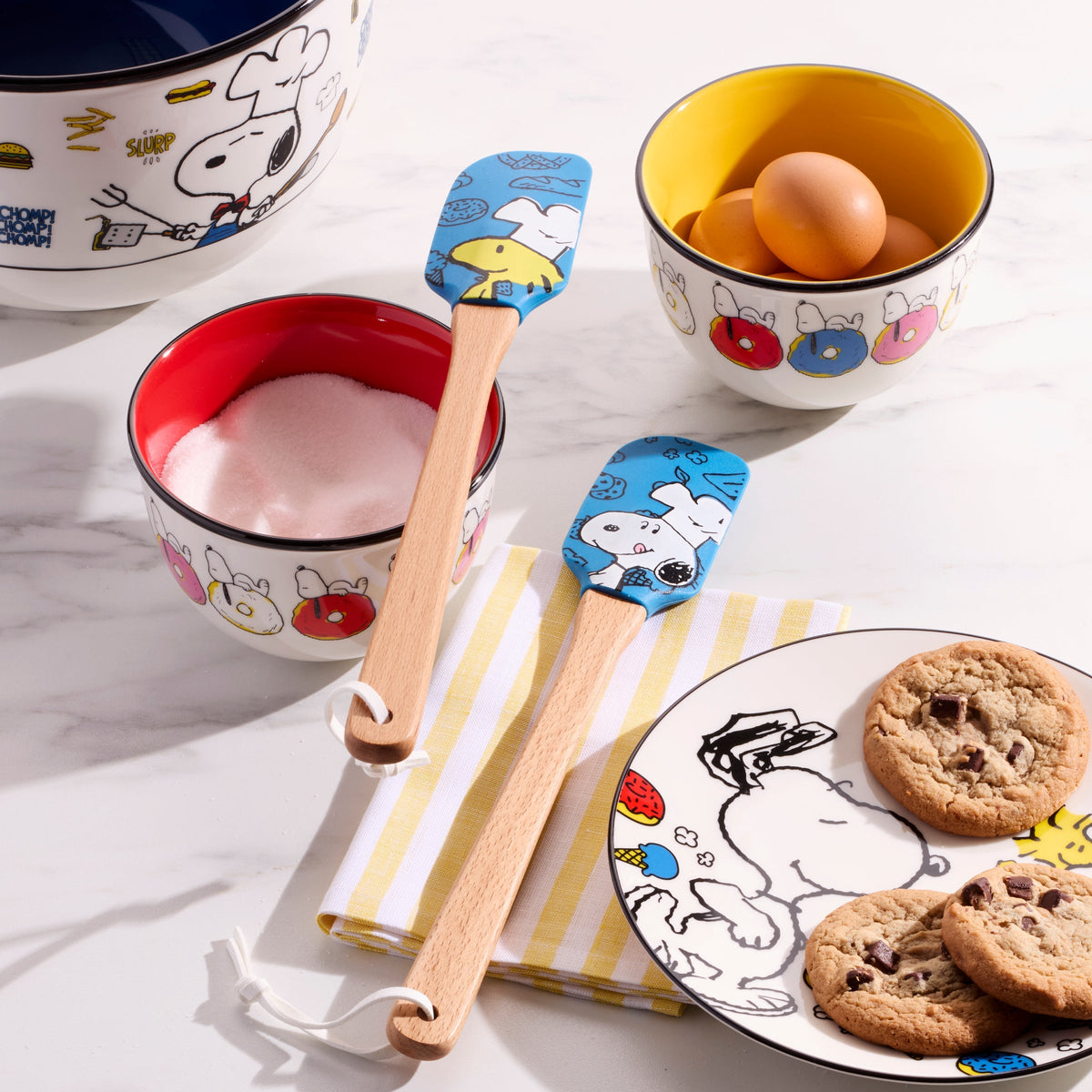 Chef Snoopy Blue Spatulas, Set of 2