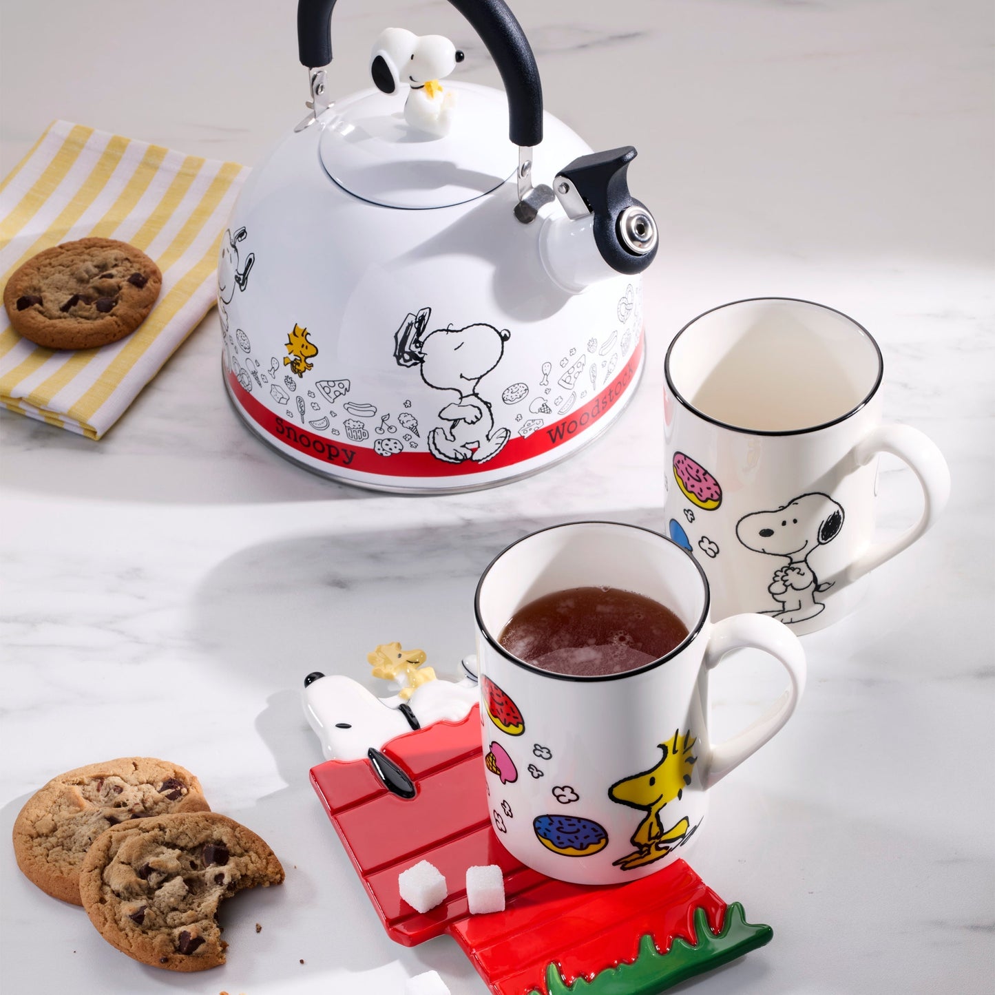 Chef Snoopy Mugs, Set of 4