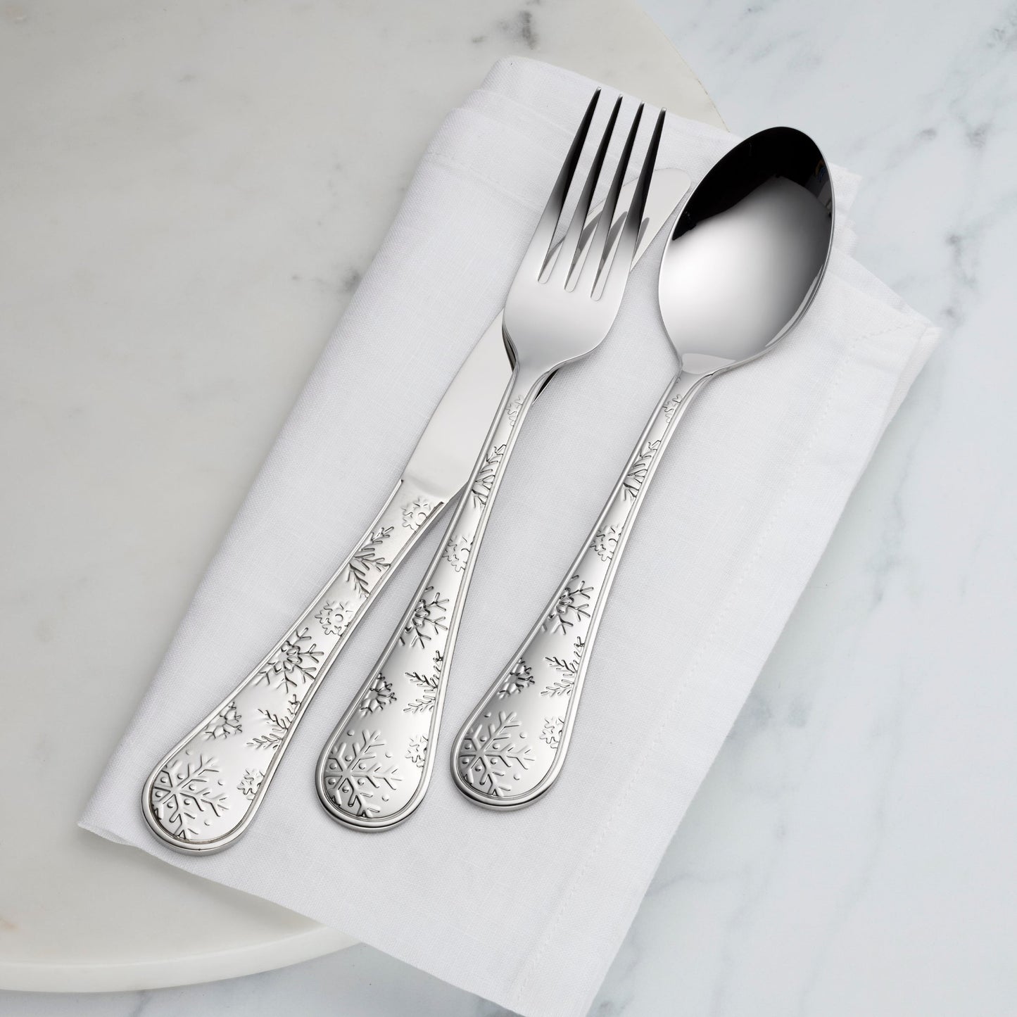 Snowflake Wishes 12-Piece Flatware Set