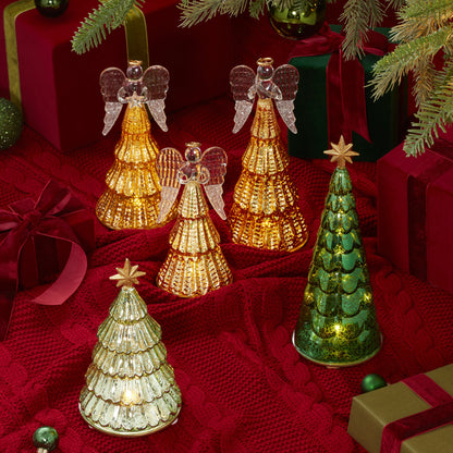 Radiant Light Mercury Tree Lit Figurine