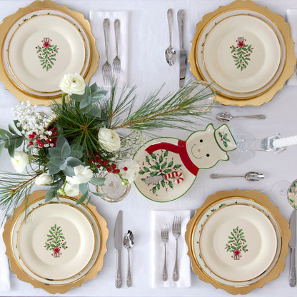 Holiday Tree Accent Plates, Set of 4