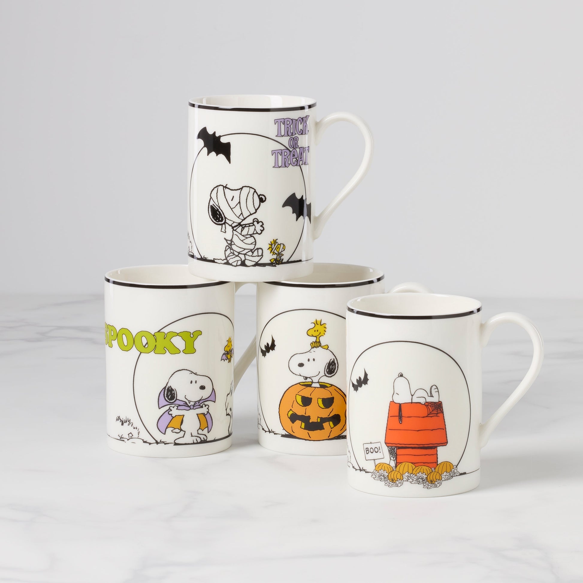 The Great Pumpkin Mugs, Set of 4