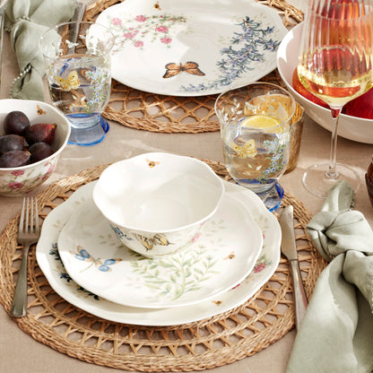 Butterfly Meadow Herbs Rice Bowls, Set of 4