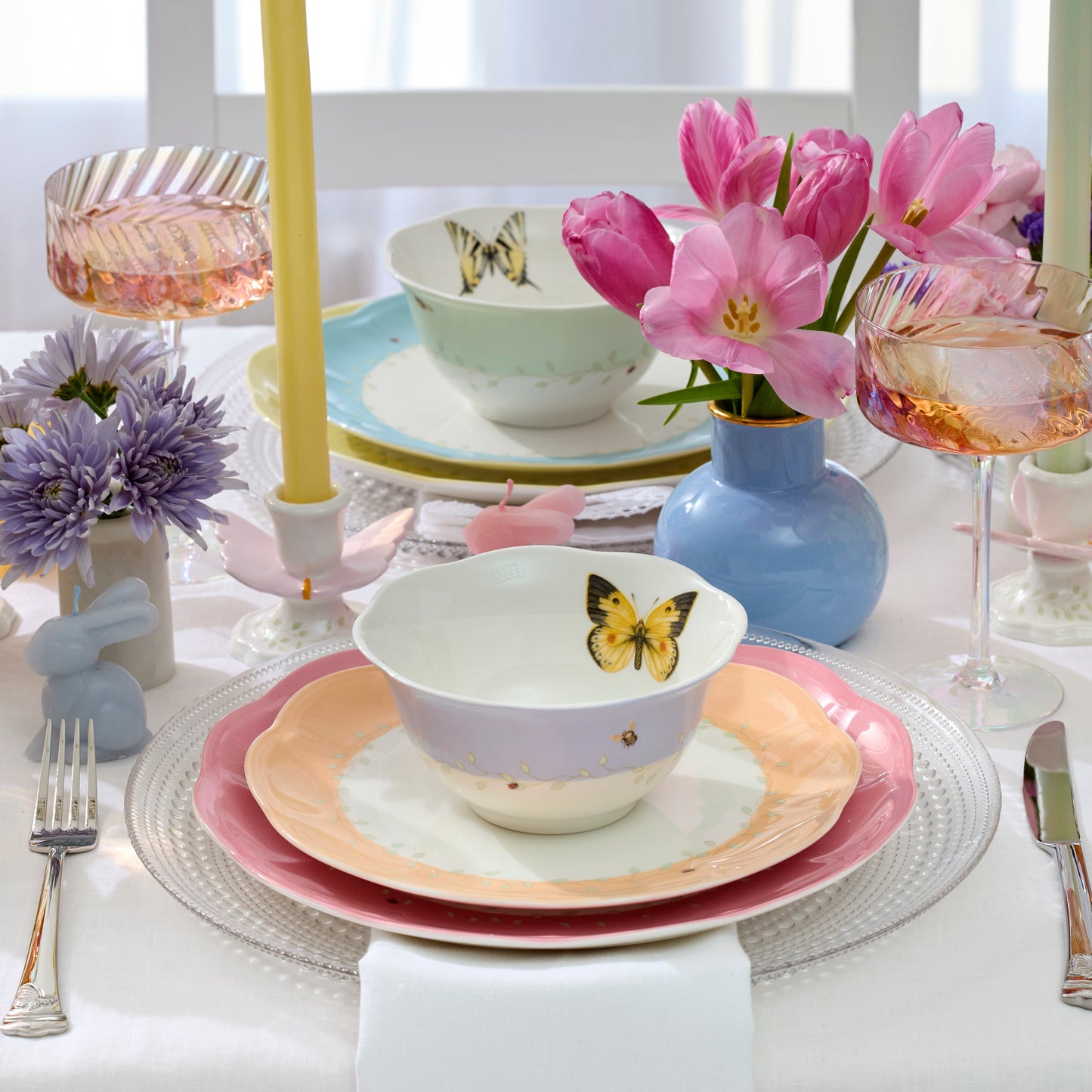 Butterfly Meadow Colors 18-Piece Dinnerware Set