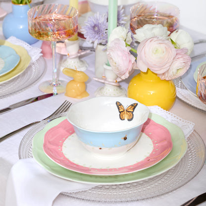 Butterfly Meadow Colors 4-Piece Dessert Bowl Set