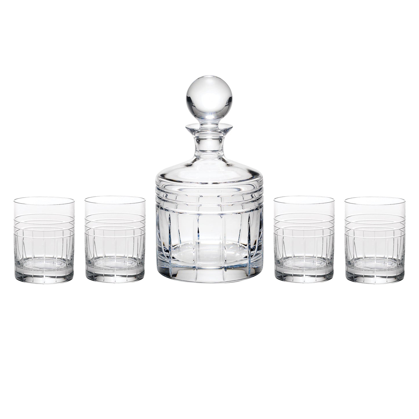 Tempo Crystal 5-Piece Whiskey Set