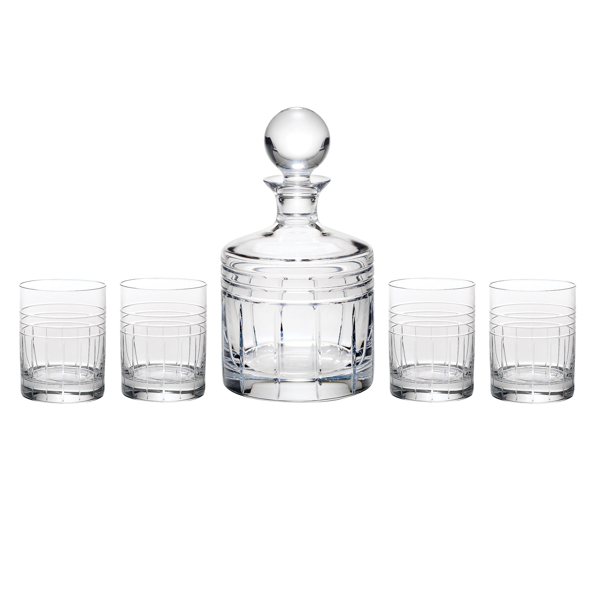 Tempo Crystal 5-Piece Whiskey Set