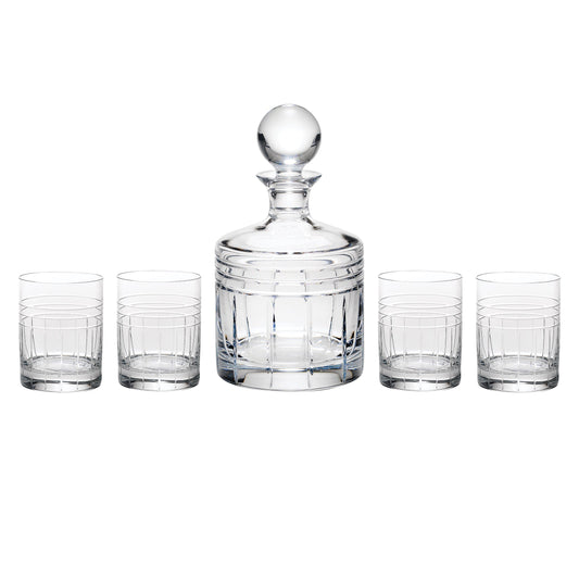 Tempo Crystal 5-Piece Whiskey Set