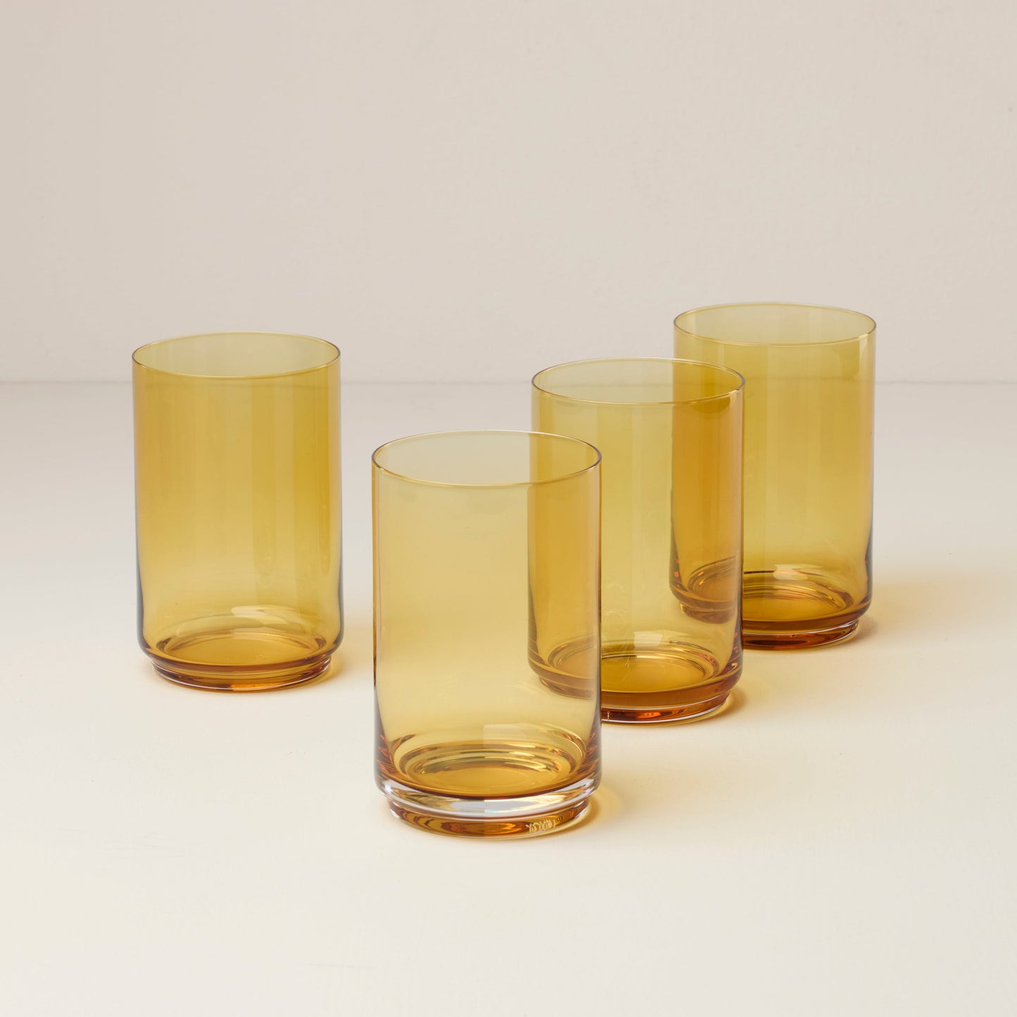 Tuscany Classics Stackable Amber Coolers, Set of 4