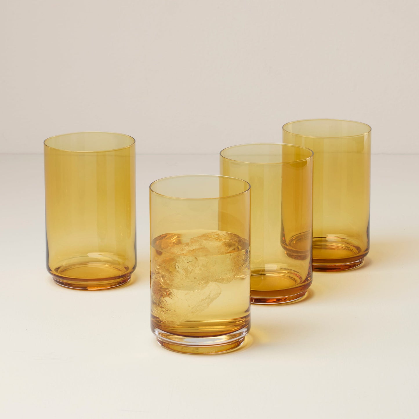 Tuscany Classics Stackable Amber Coolers, Set of 4