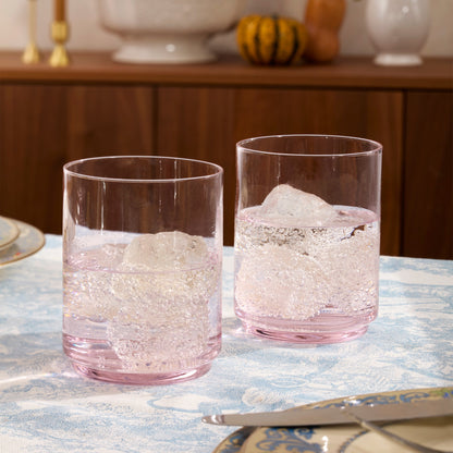 Tuscany Stackable Blush Tall Glasses, Set of 4