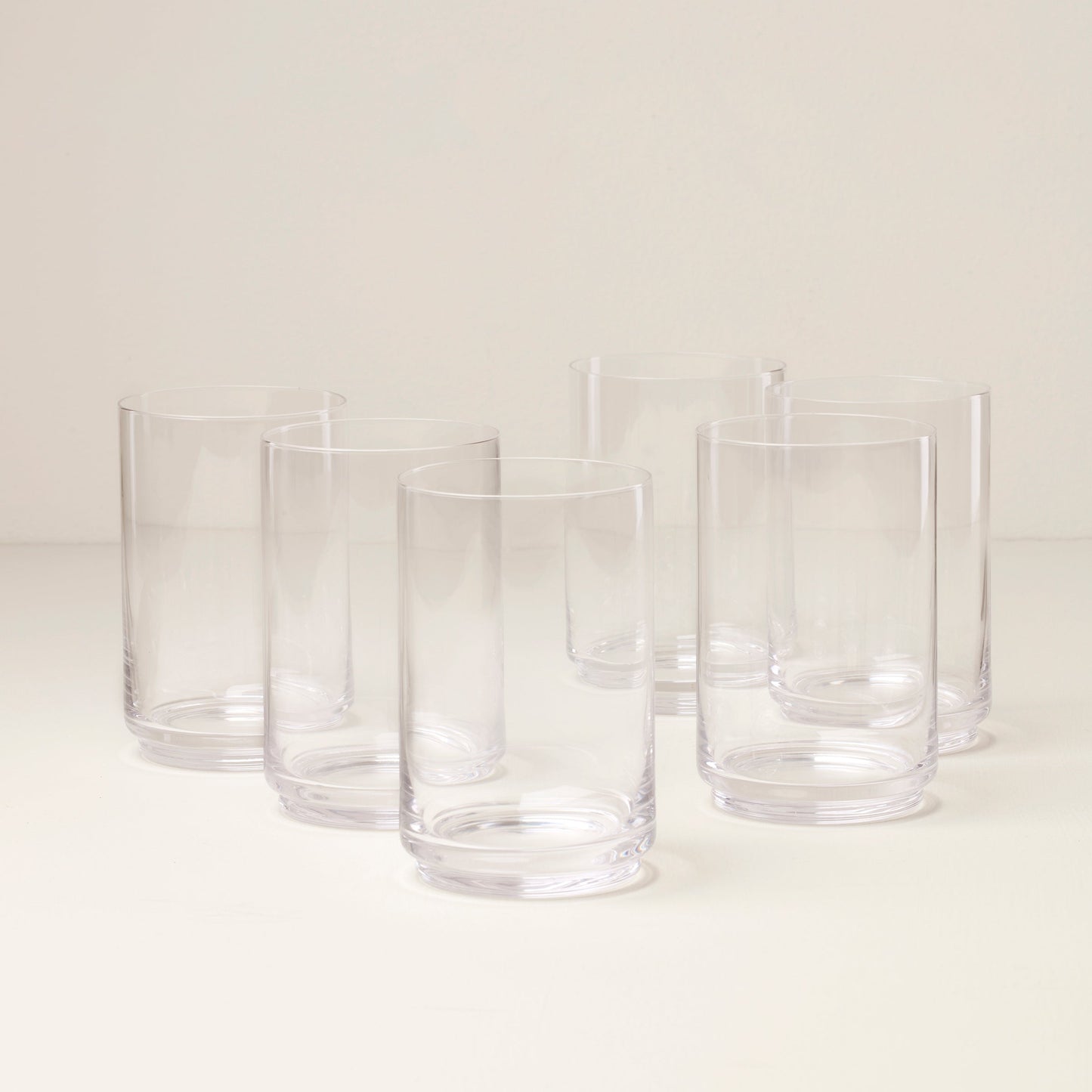 Tuscany Stackable Glass Coolers, Set of 6