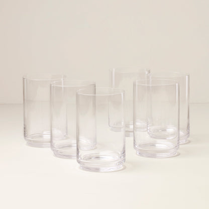Tuscany Stackable Glass Coolers, Set of 6