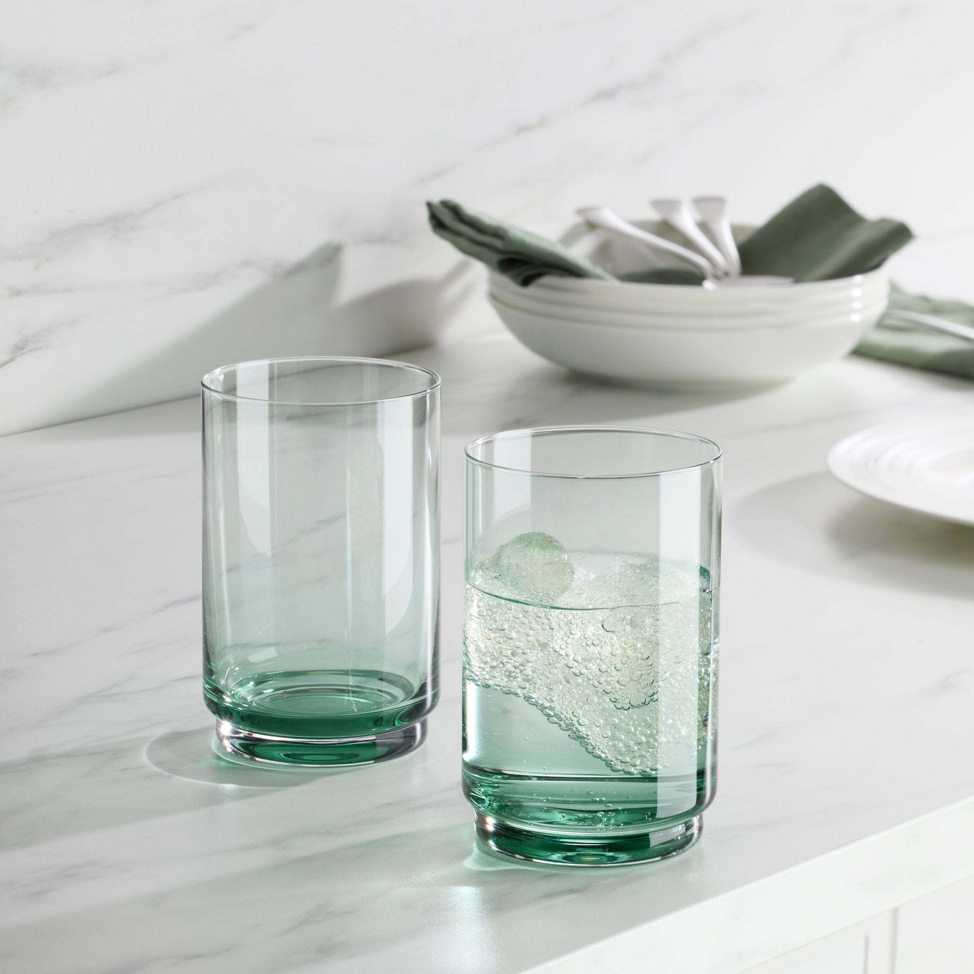 Tuscany Stackable Classics Green Coolers, Set of 4