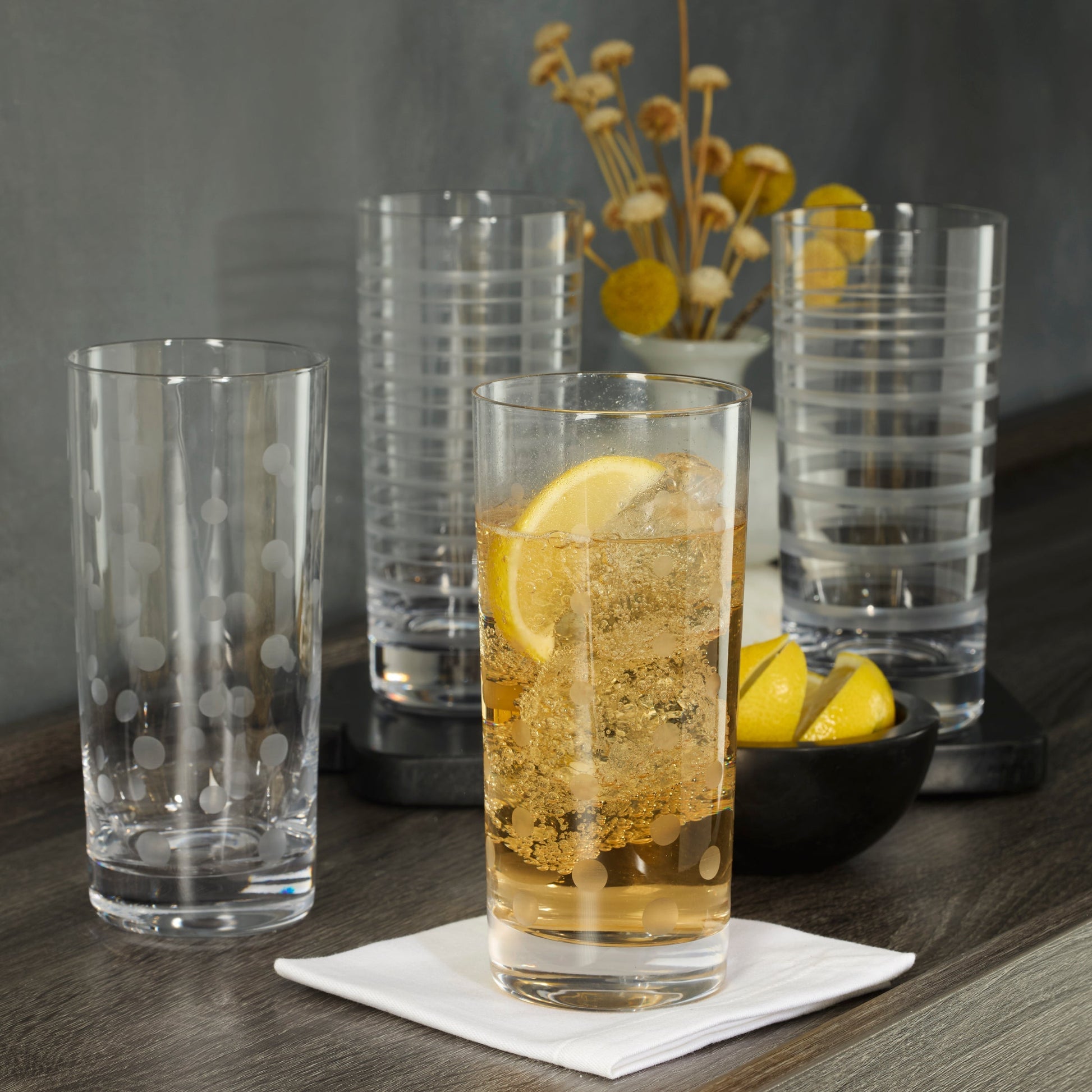 Mingle Highball Glasses, Set of 4