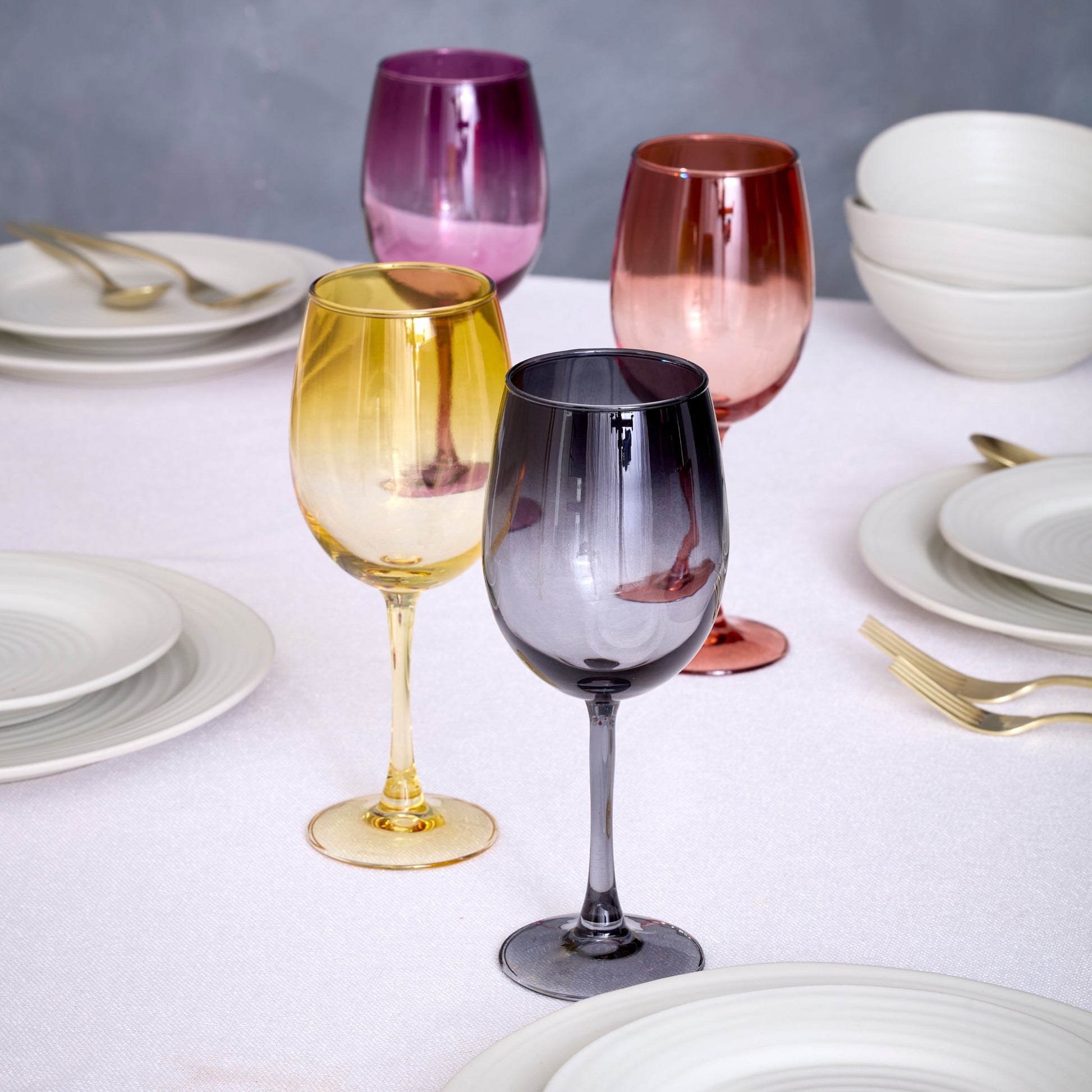 Golden Hour All-Purpose Wine Glasses, Set of 4