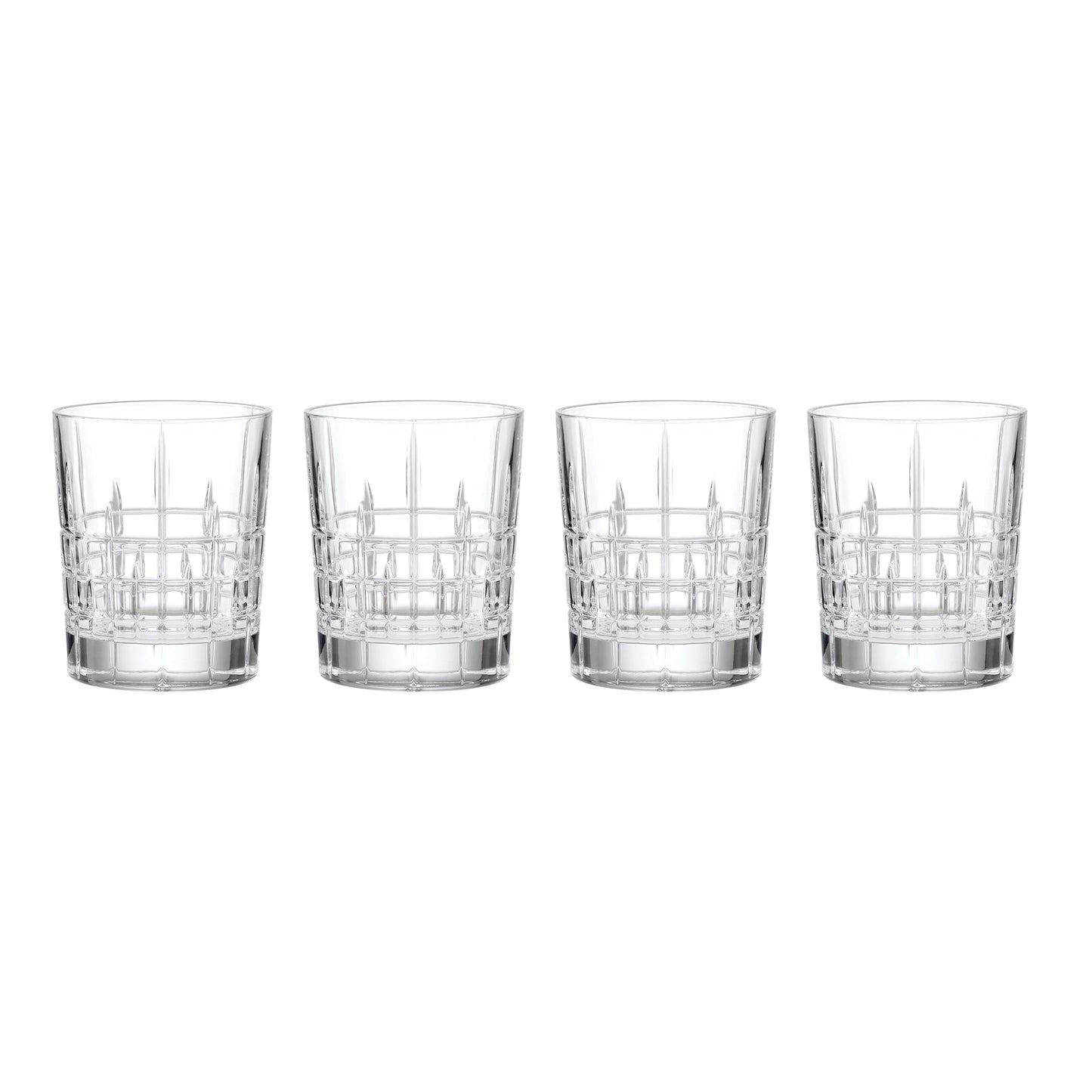 Deklan Crystal Double Old-Fashioned Glasses, Set of 4