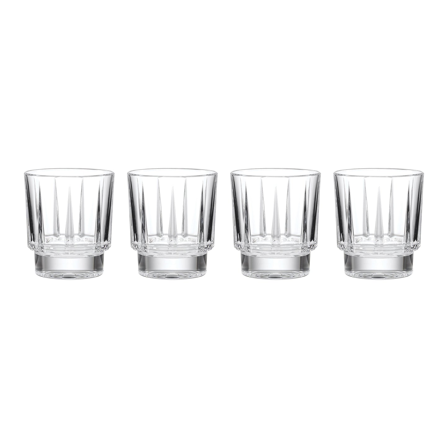 Estate Crystal Double Old-Fashioned Glasses, Set of 4