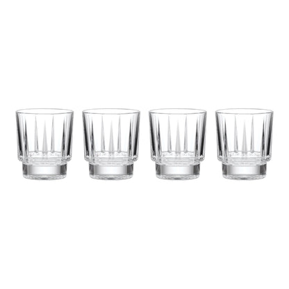Estate Crystal Double Old-Fashioned Glasses, Set of 4