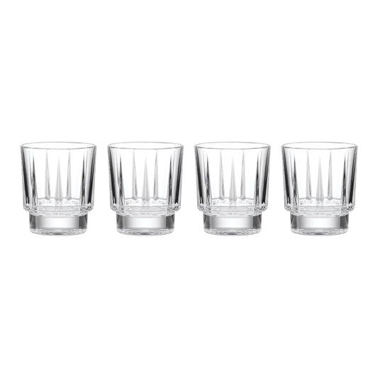 Estate Crystal Double Old-Fashioned Glasses, Set of 4