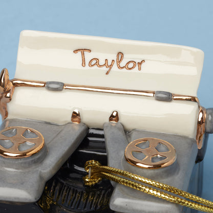 Personalized Typewriter Ornament