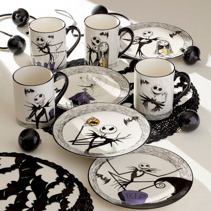 Nightmare Before Christmas Mugs, Set of 4