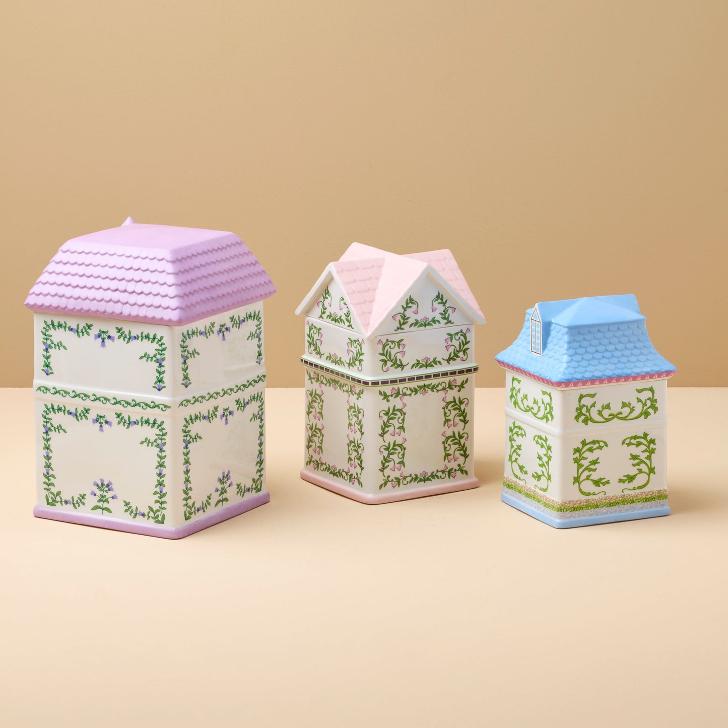 Lenox Spice Village House Canisters, Set of 3