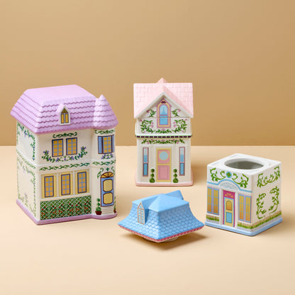 Lenox Spice Village House Canisters, Set of 3