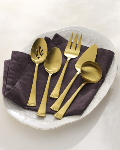 Portola Gold Satin 5-Piece Hostess Set