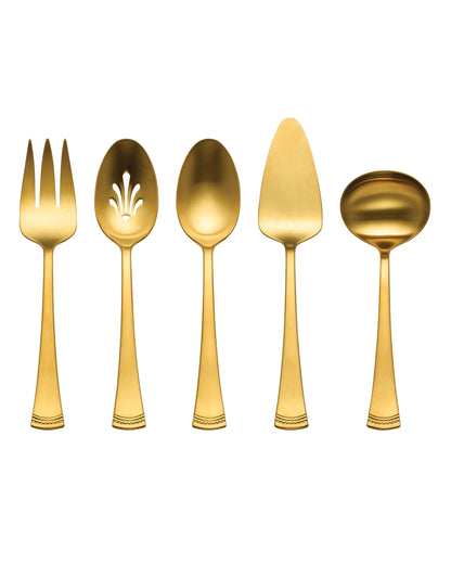 Portola Gold Satin 5-Piece Hostess Set