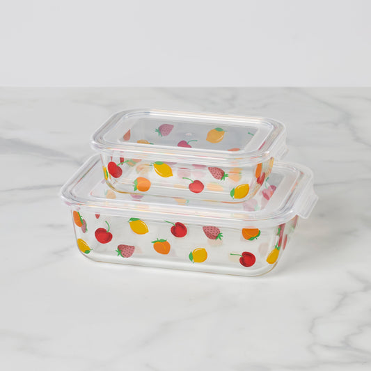 Tutti Fruity 4-Piece Serve & Store Dish Set