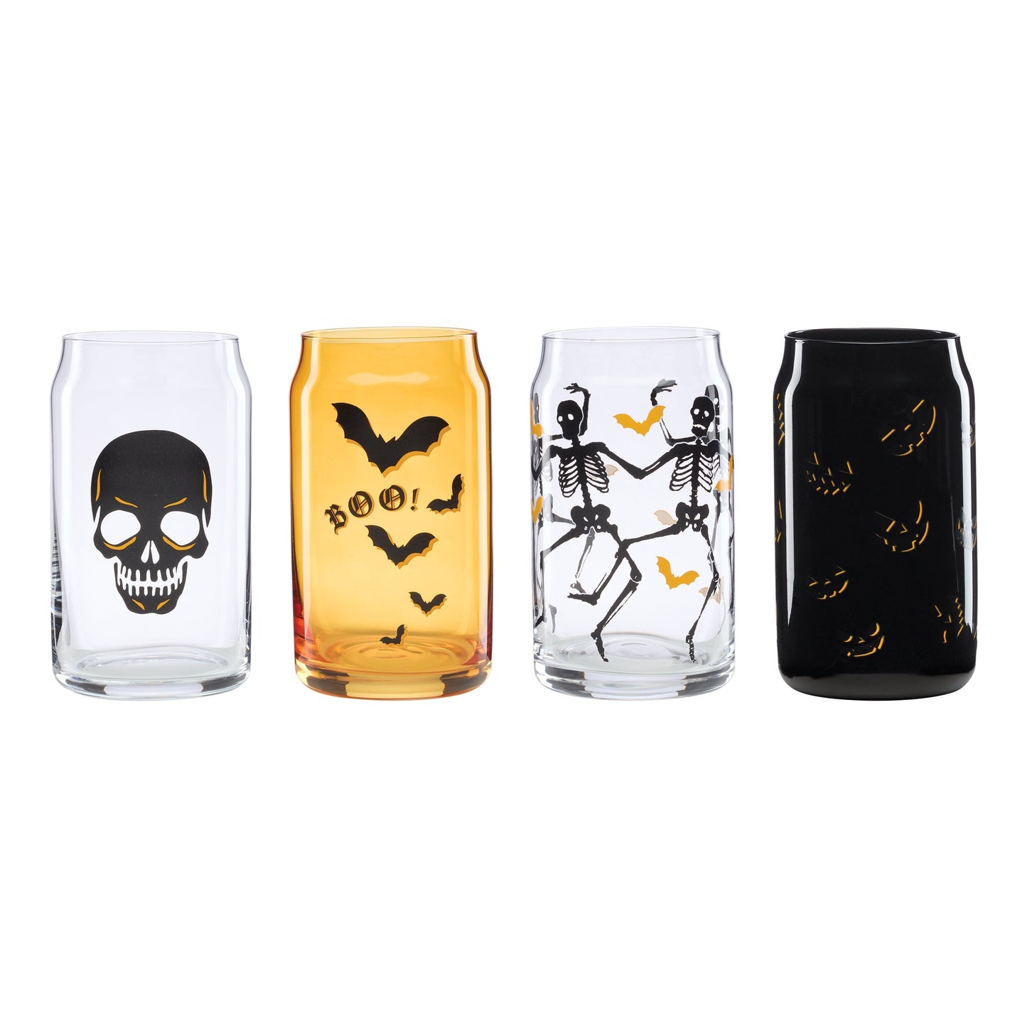 Vintro Halloween Can Cooler Glasses, Set of 4
