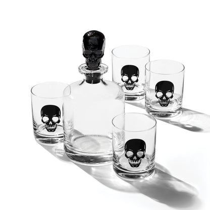 Vintro Halloween Skeleton 5-Piece Whiskey Set