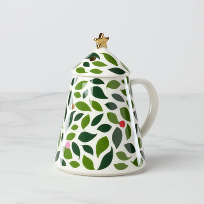 Evergreen Figural Tree Lidded Mug