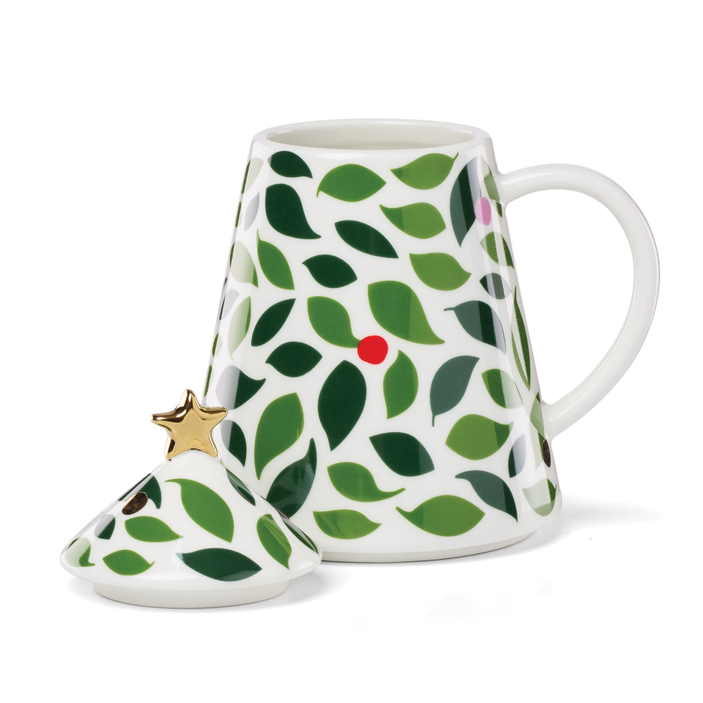 Evergreen Figural Tree Lidded Mug