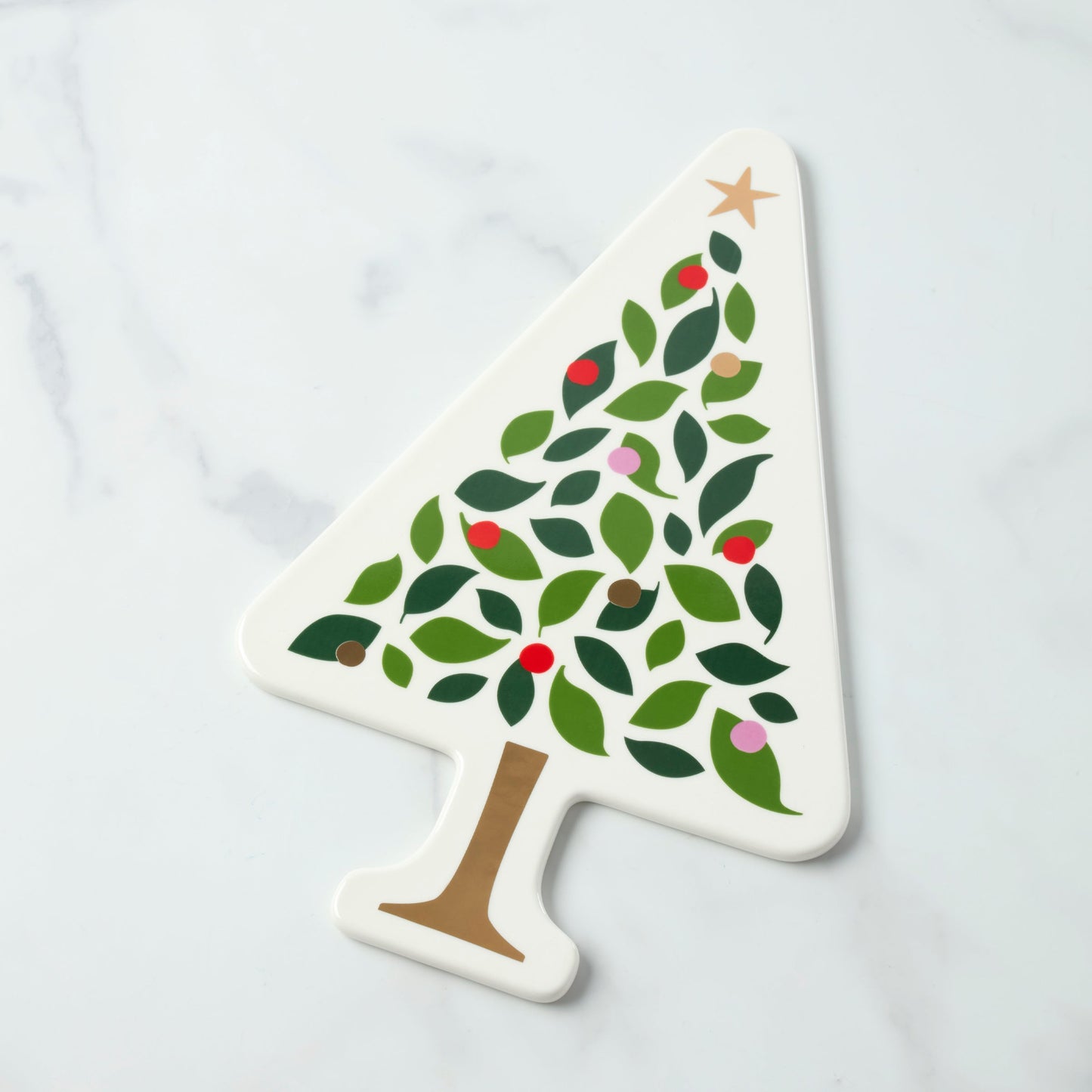 Evergreen Tree Cheese Slab