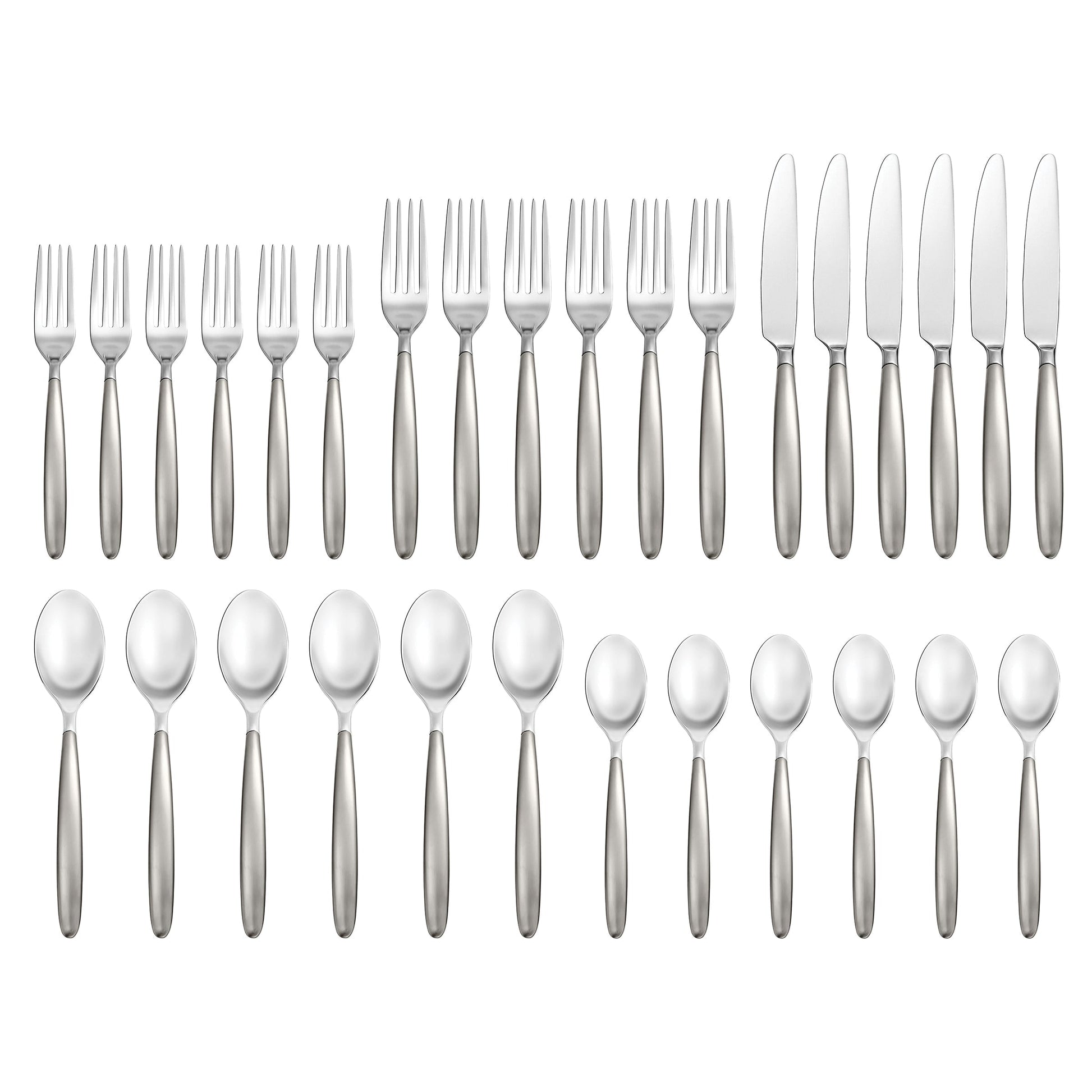 Tidal Frosted 30-Piece Flatware Set