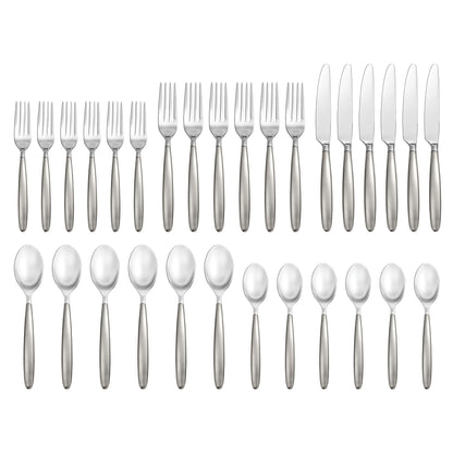 Tidal Frosted 30-Piece Flatware Set