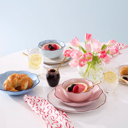 Garden Party Pink 16-Piece Dinnerware Set