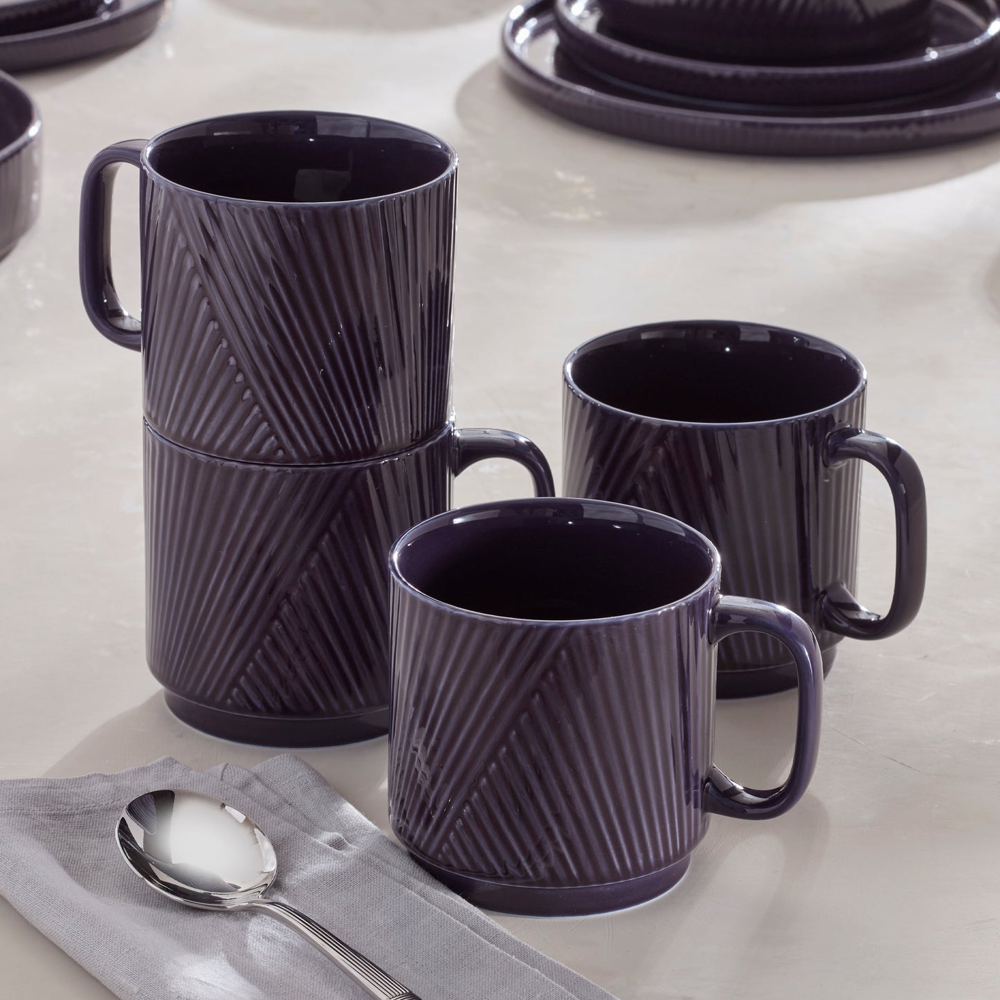 Modulus Nightshade Mugs, Set of 4