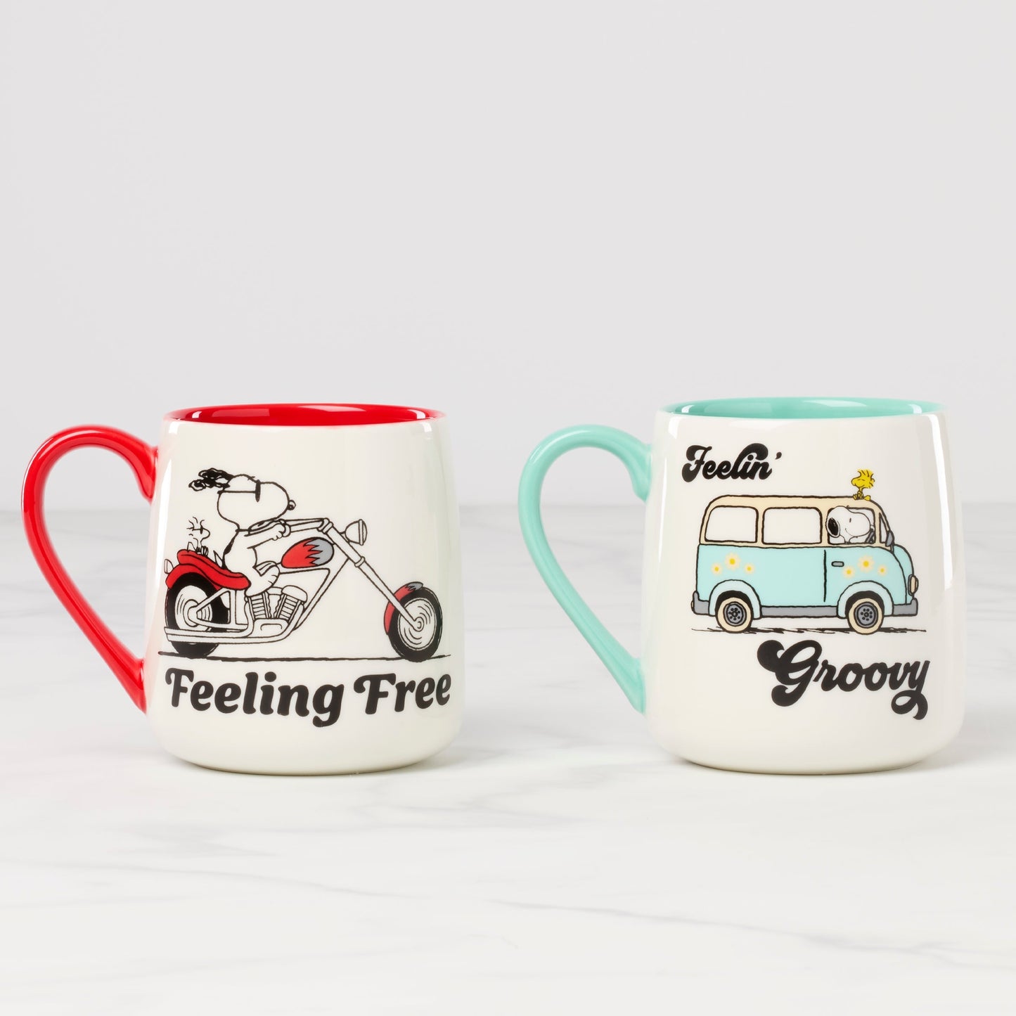 Peanuts Mugs Groovy-Feeling Free, Set of 2