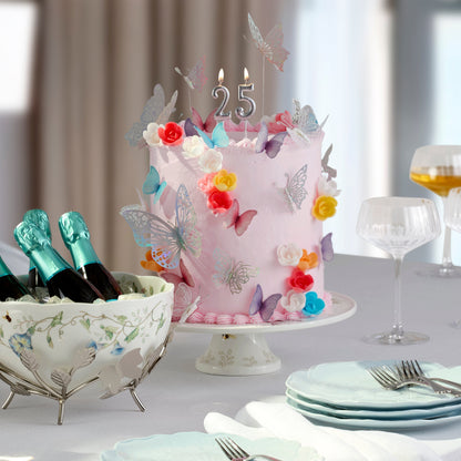 Butterfly Meadow 25th Anniversary Cake Plate