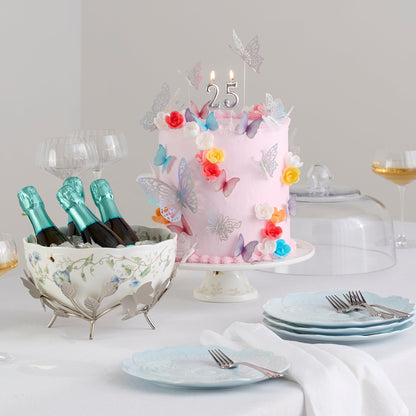 Butterfly Meadow 25th Anniversary Cake Plate