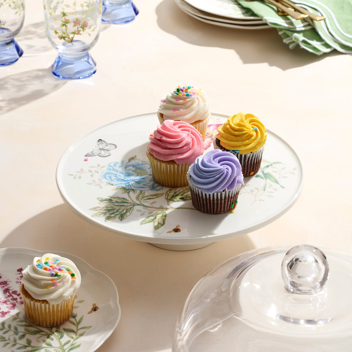 Butterfly Meadow 25th Anniversary Cake Plate