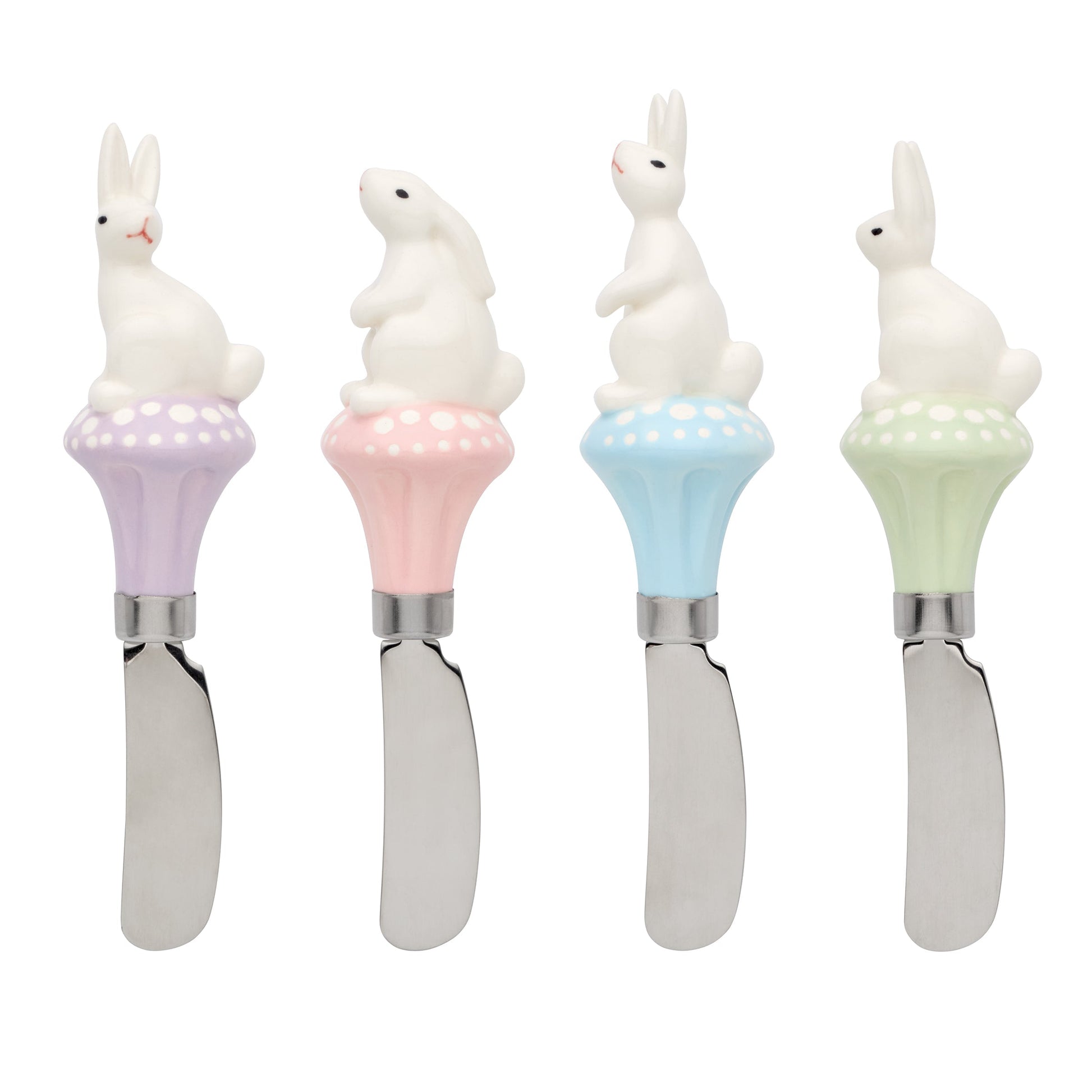 Bunny Hop Cheese Spreaders, Set of 4
