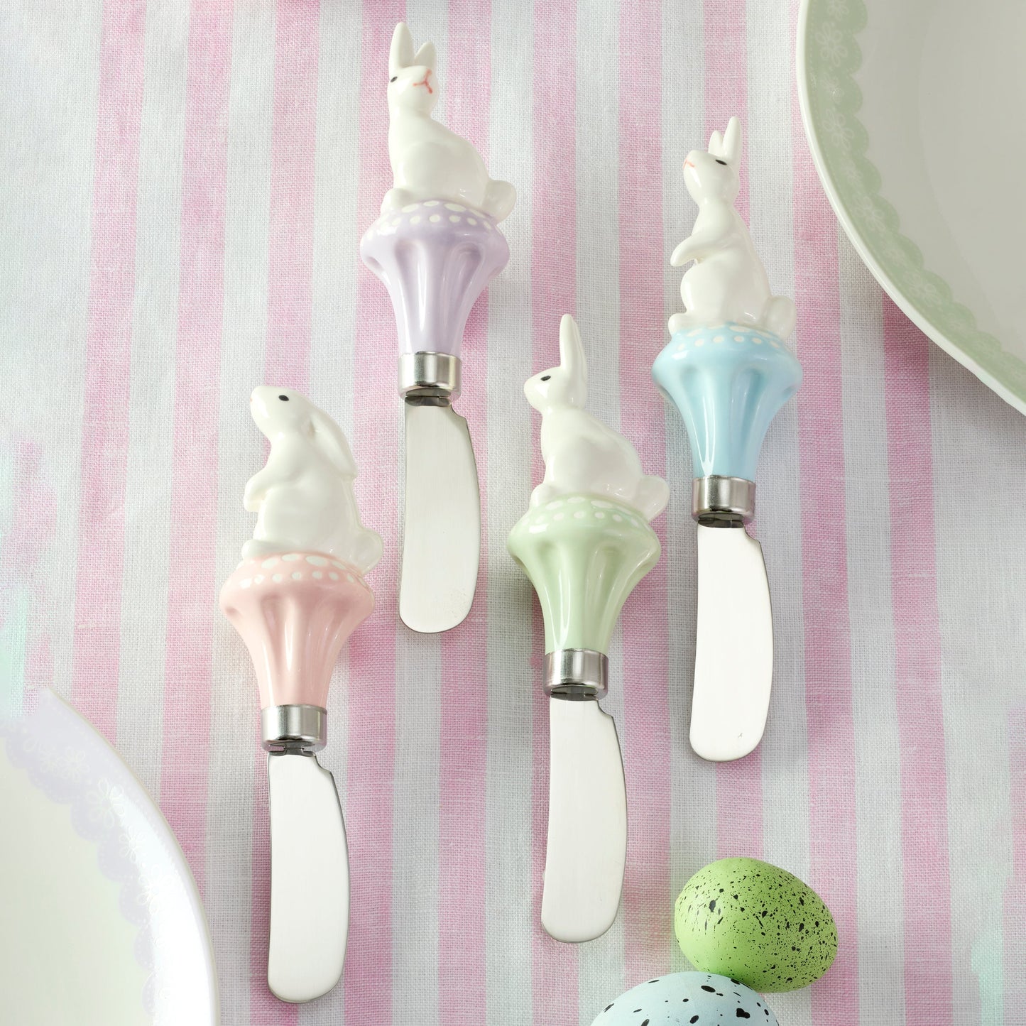 Bunny Hop Cheese Spreaders, Set of 4